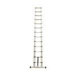 Jefferson JEFLADTEL13S 3.8m Safe Close Telescopic Ladder With Stabilising Base Bar