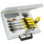 Stanley 516421 Dynagrip Chisel and Strike Cap Set with Access (5 Pieces)