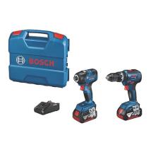 Bosch GSB 18V-55 & GDR 18V-200 Twin Kit With 2x 4.0Ah Batteries