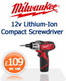 Milwaukee C12D 12v Compact Screwdriver