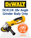 DeWALTDC411N 18V Angle Grinder 
