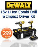 DeWALT DCK290KL2 18v Cordless Tool Kit