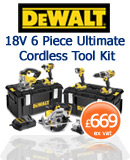 DeWALT DCK692M3 18V 6 Piece Ultimate Cordless Tool Kit