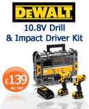 DeWALT DCZ211S2T 10.8V Drill & Impact Driver Kit