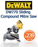 DeWALT DW770 Sliding Compound Mitre Saw