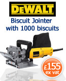 Dewalt DW682K Biscuit Jointer with 1000 free biscuits