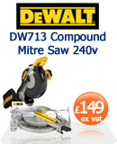 Dewalt DW713 250mm Compound Mitre Saw
