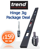 Trend Hinge Jig with cutter and corner chisel