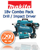 Makita LXT202 18v Combo Pack 