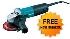 FREE Makita 9554NB 115mm Mini Grinder FREE Makita 9554NB 115mm Mini Grinder