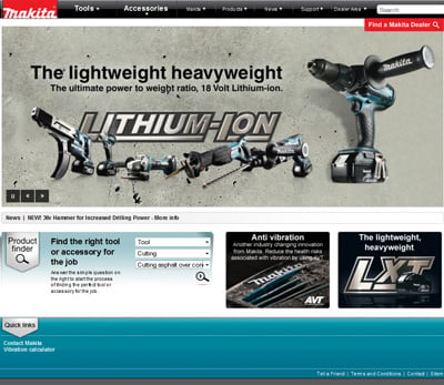 Makita UK New Website