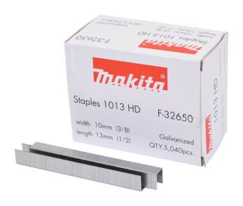 Makita F-32650 10mm x 13mm Smooth Shank Bright Finish Staples 5040pcs For DST221Z