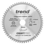 Trend CSB/CC21560 TCT Craft Saw Blade Crosscut 215mm x 60T+ x 30mm