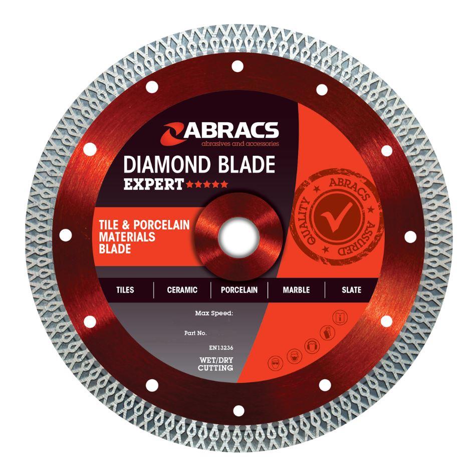 Abracs EXPERT 115mm x 1.2mm x 22mm TCB Tile & Porcelain Cutting Diamond Blade Price Comparisons | Compare The Build