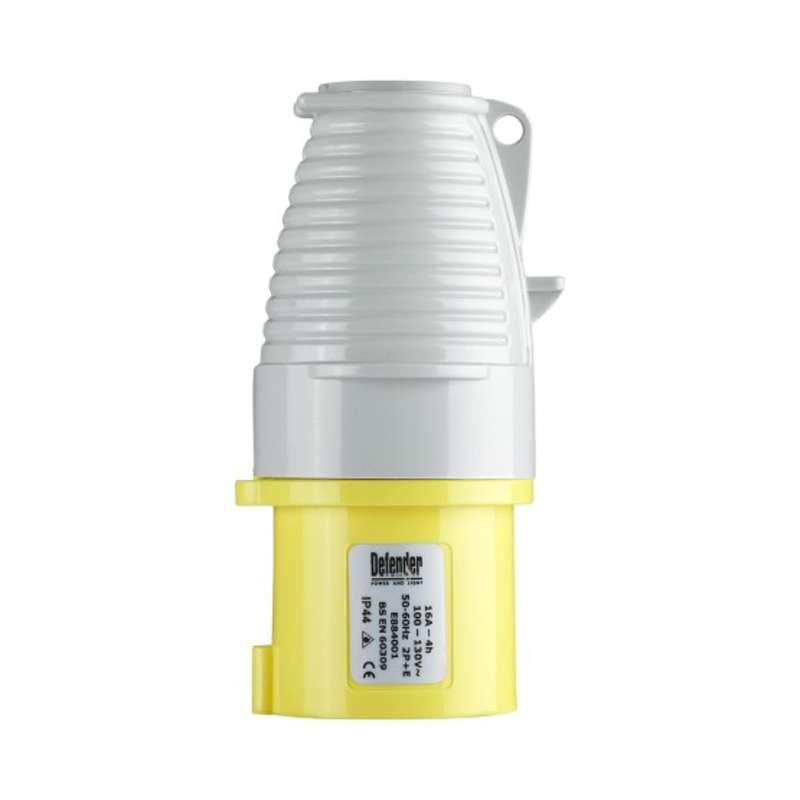 Defender 16 Amp Plug - Yellow - Display Packed 110V Price Comparisons | Compare The Build