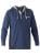 Bisley Flex & Move Cotton Hooded Long Sleeved T-Shirt Large Blue Marle Bisley Flex & Move Cotton Hooded Long Sleeved T-Shirt Large Blue Marle