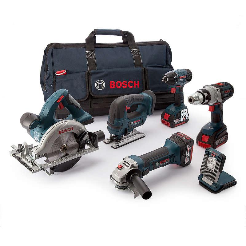 Bosch 6 Piece Cordless Tool Kit with 3x5.0ah Batteries Price Comparisons | Compare The Build