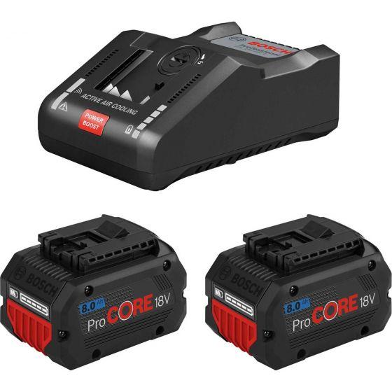 Bosch 1600A016GR Professional 2x ProCORE 18V 8.0Ah Batteries & GAL 18V-160 Charger Kit Price Comparisons | Compare The Build