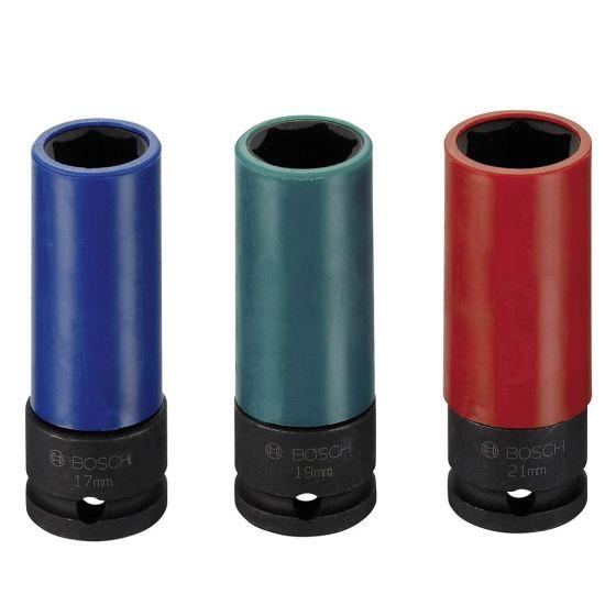 Bosch 2608551102 1/2in Impact Socket Set 3 Piece