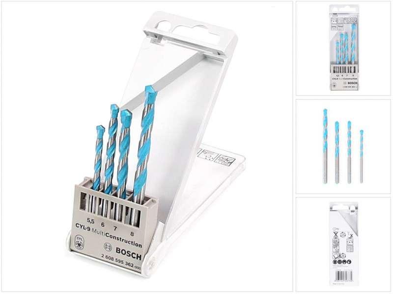Bosch CYL-9 Multi Construction Drill Bit Set 5.5-6-7-8mm Price Comparisons | Compare The Build