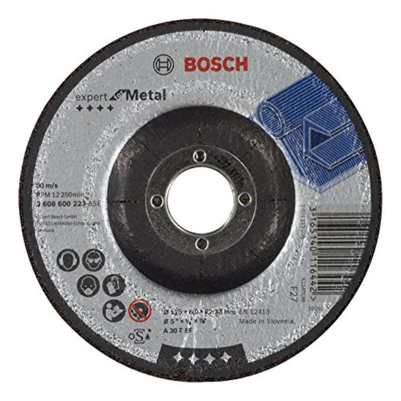 Bosch 2608600223 125mm Metal Grinding Disc with Depressed Centre Price Comparisons | Compare The Build