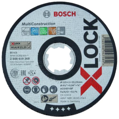 Bosch X-LOCK Expert Multi Construction 115x22mm Straight Cutting Disc Price Comparisons | Compare The Build
