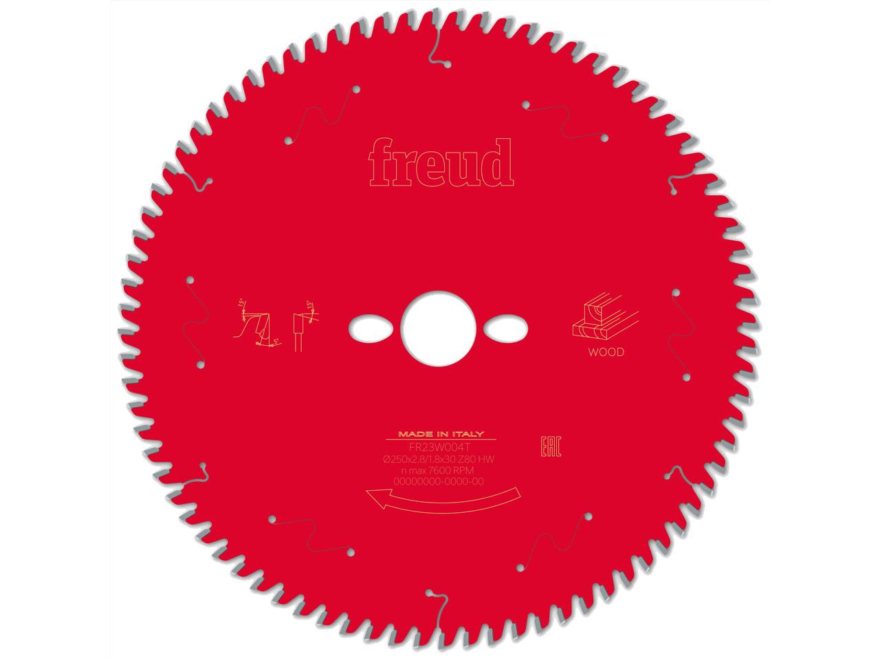 Freud F03FS09777 250mm x 30mm x 80T Wood Table Saw Blade Price Comparisons | Compare The Build