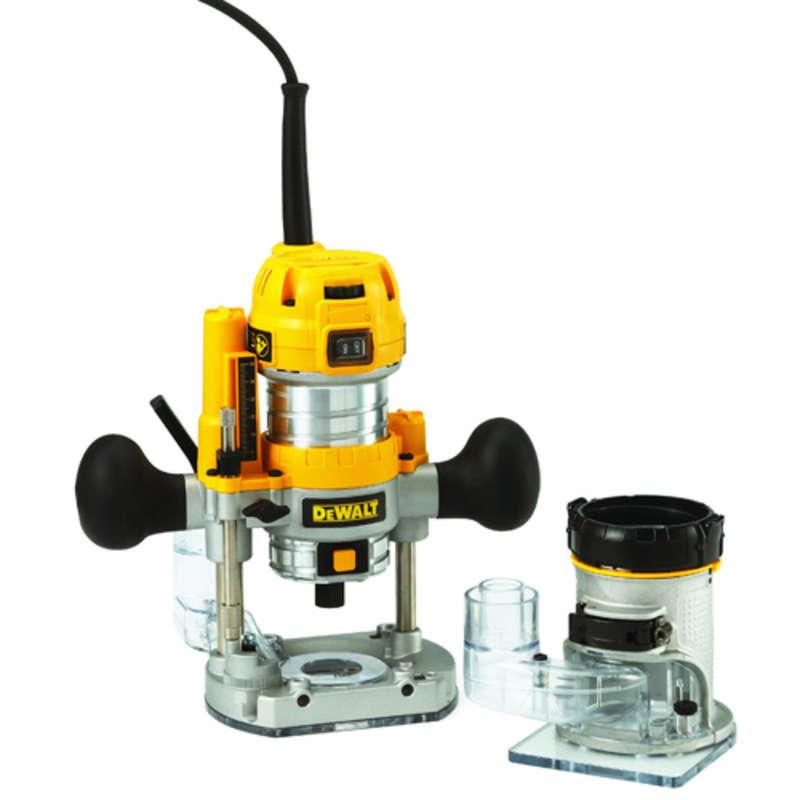 Dewalt D26204K 8mm Plunge & Fixed Base 2-in-1 Router Kit 240v Price Comparisons | Compare The Build