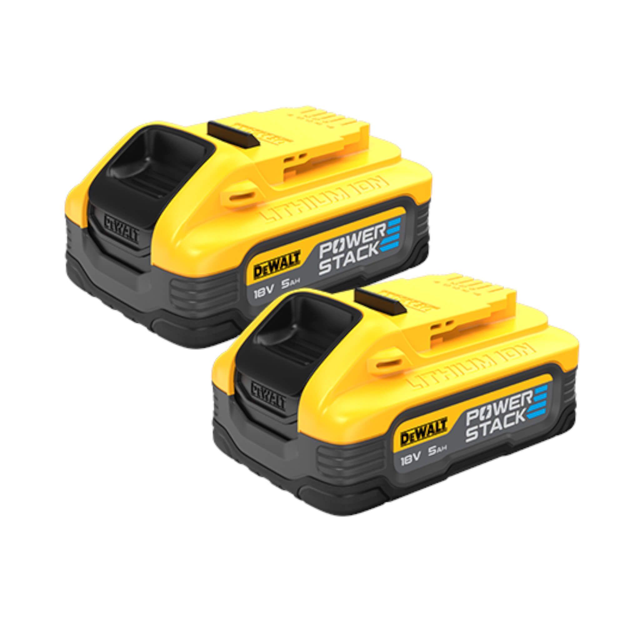DeWALT DCBP518H2-XJ 18V XR 5.0Ah Powerstack Battery Twin Pack Price Comparisons | Compare The Build