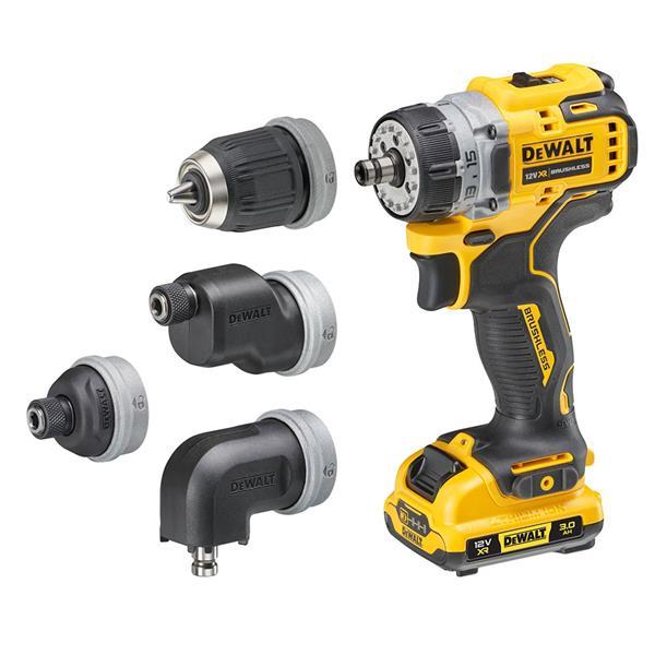 DeWALT DCD703L2T-GB 12V Brushless Multi Head Drill Driver With 2x 3Ah Batteries Price Comparisons | Compare The Build