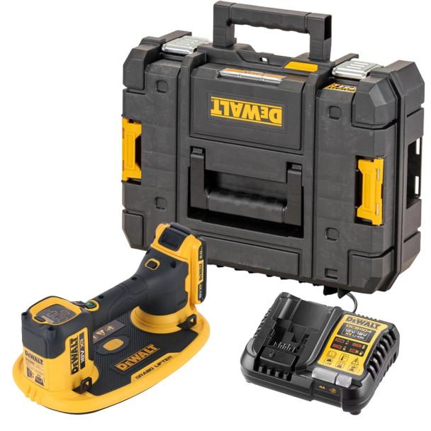 DeWALT DCE590D1T-GB 18V GRABO Suction Cup Lifter Kit With 1x 2 Ah Battery, Charger & TSTAK Case