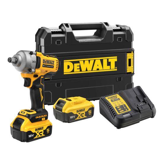 Dewalt DCF891P2T-GB 18V XR Brushless 1/2" Hog Ring Impact Wrench With 2 x 5Ah Batteries Price Comparisons | Compare The Build