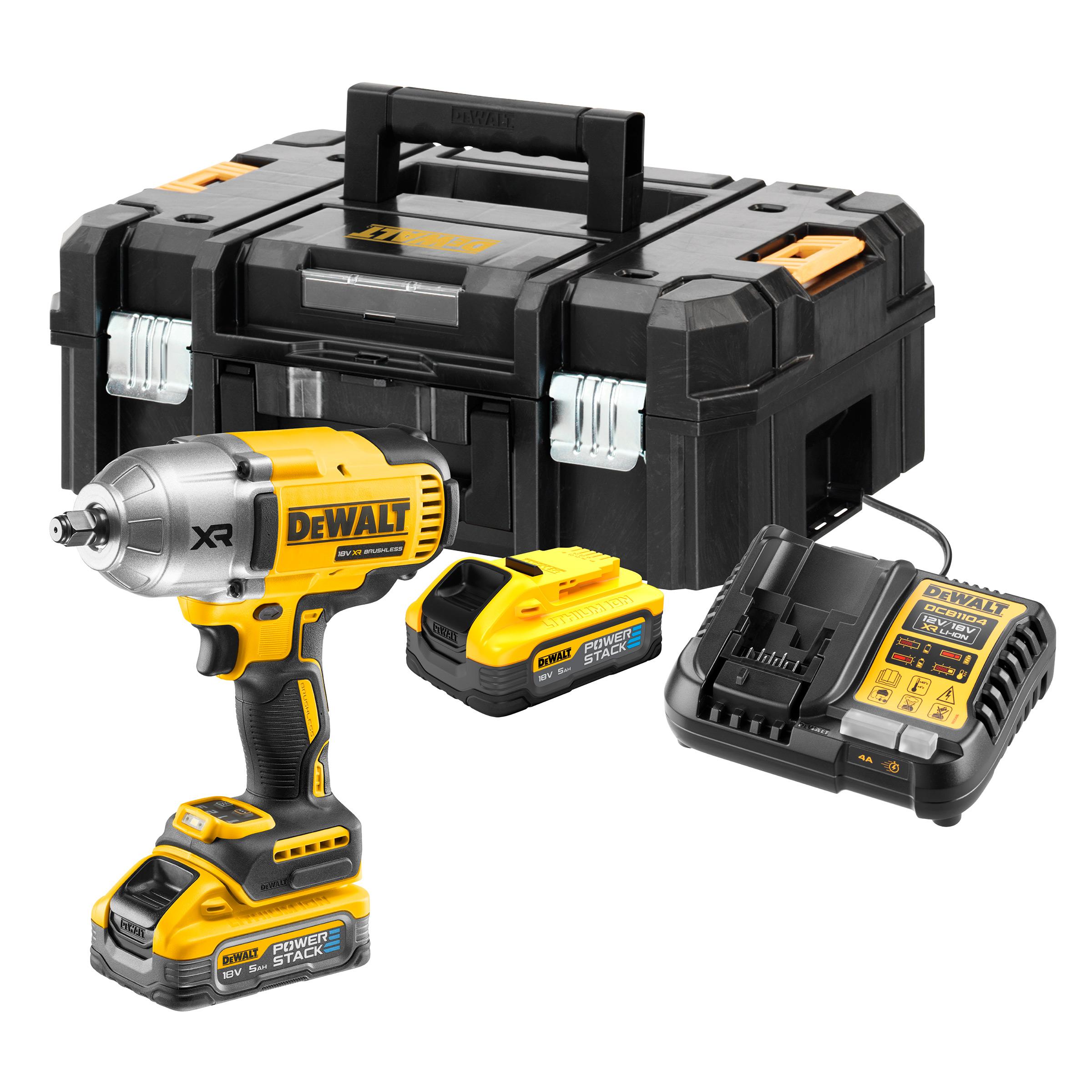 Dewalt DCF900H2T 18V XR Brushless 1/2" Hog Ring High Torque Impact Wrench With 2 x Powerstack Batter Price Comparisons | Compare The Build