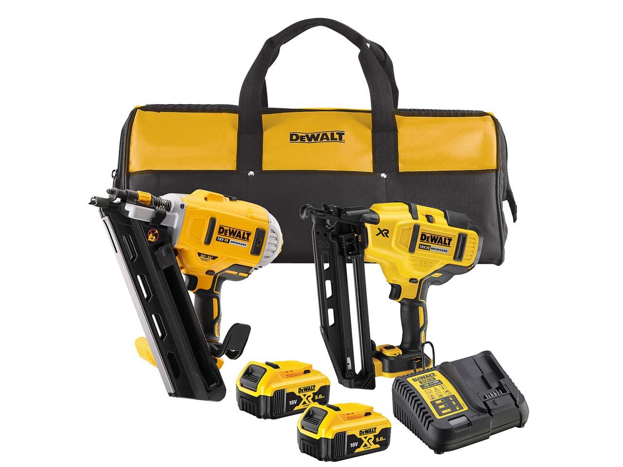DeWALT DCK2046P2-GB XR 18V 1st Fix & 2nd Fix Nailer Kit Price Comparisons | Compare The Build