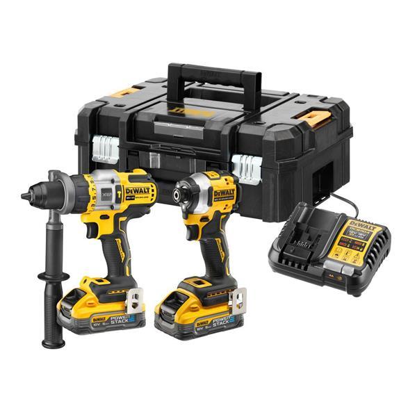 Dewalt DCK2052H2T 18V XR Combi Drill & Impact Driver Twin Pack With 2 x 5.0Ah Powerstack Batteries Price Comparisons | Compare The Build