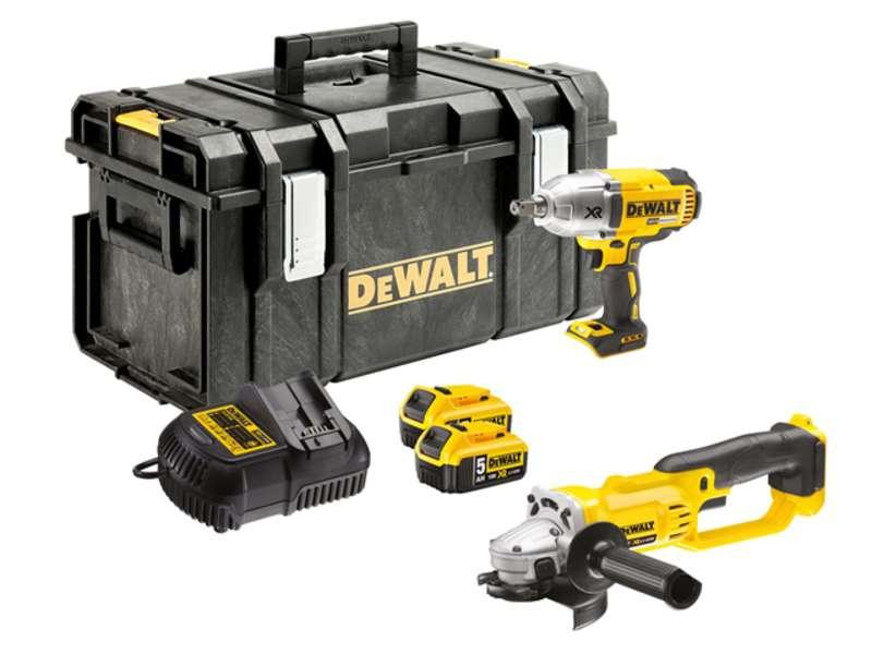 DeWALT DCK269P2 18V Impact Wrench & Grinder Kit 2x 5ah Batts Price Comparisons | Compare The Build