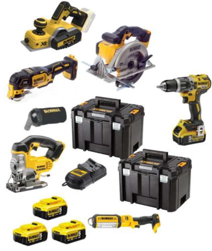 Dewalt DCK665P3T 18V Cordless 6 Piece Kit - 3 x 5.0Ah Batteries