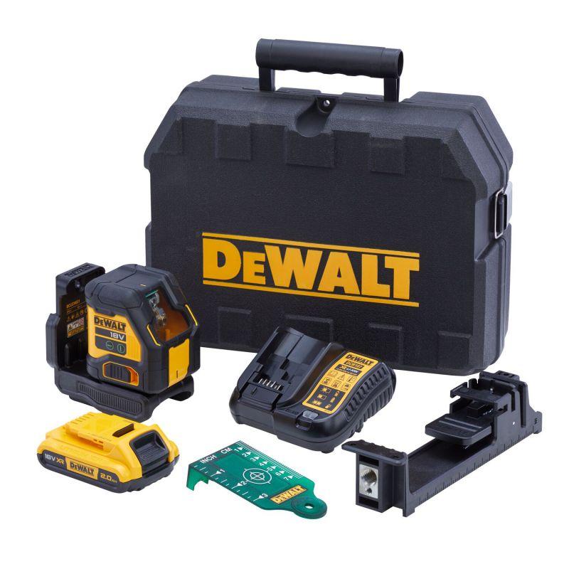 Dewalt DCLE34021D1-GB 18V XR Compact Cross Line Green Beam Laser Kit Price Comparisons | Compare The Build
