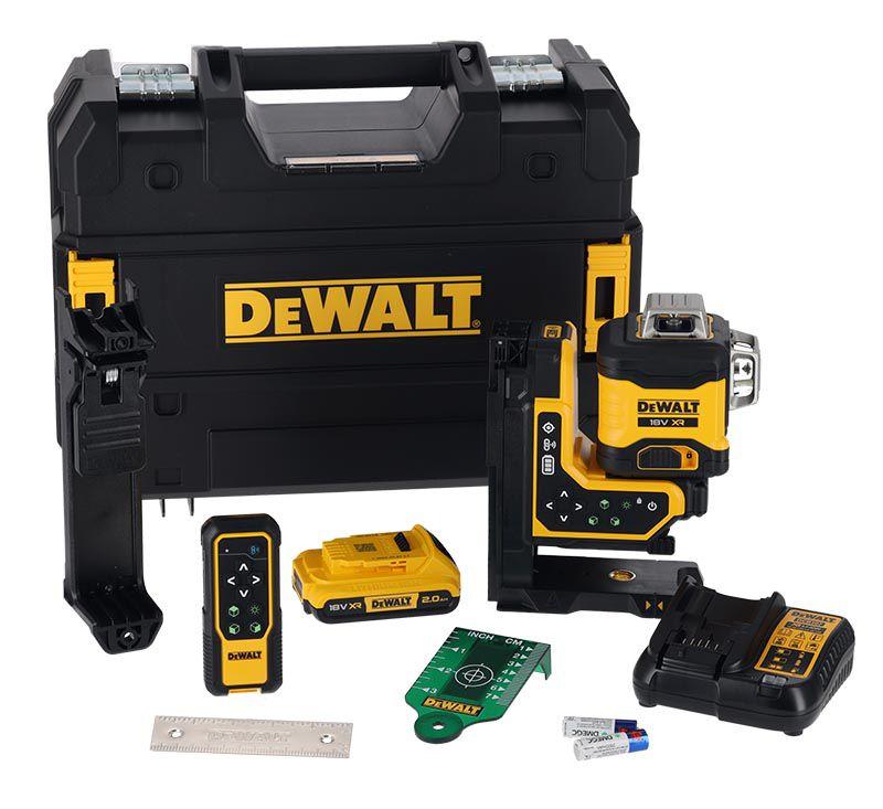DeWALT DCLE34035D1-GB 18V 3x 360 Remote Control Green Laser With 1x 2.0Ah Battery Price Comparisons | Compare The Build