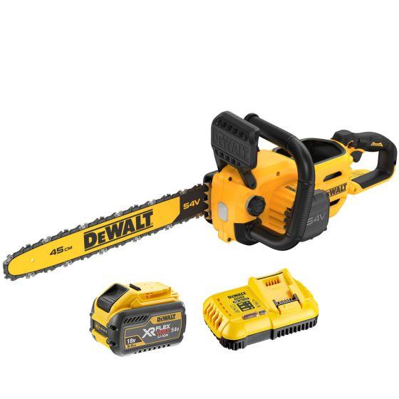 DeWALT DCMCS574X1-GB 54V XR FLEXVOLT 45cm Chainsaw With 1x 9Ah Battery Price Comparisons | Compare The Build
