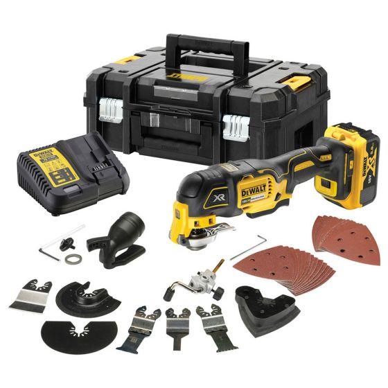 DeWALT DCS356P1-GB 18V XR Brushless Oscillating Tool Kit (3-speed) Price Comparisons | Compare The Build