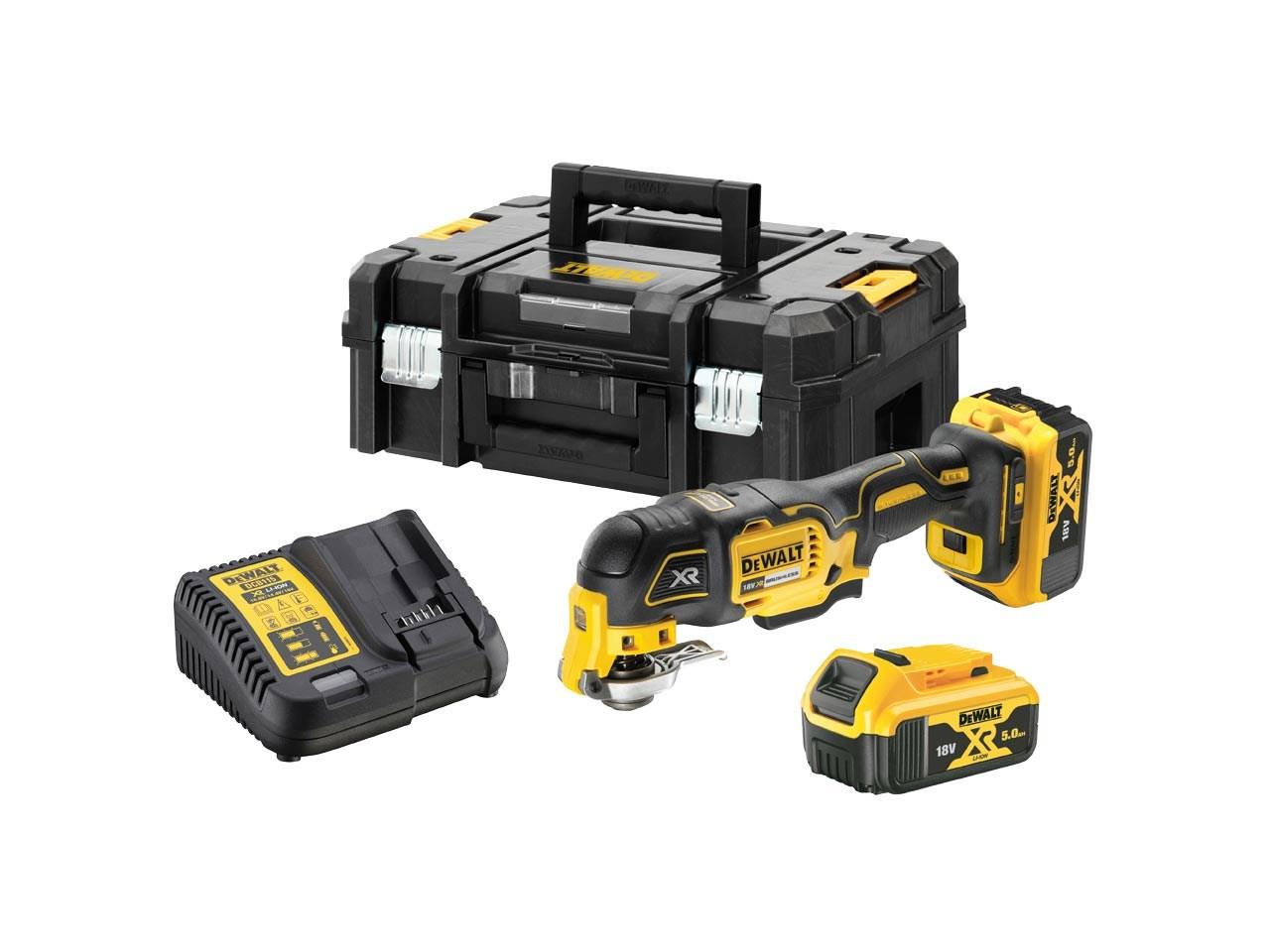 DeWalt DCS356P2 18V XR 2 x 5.0Ah 3 Speed Oscillating Tool Kit Price Comparisons | Compare The Build