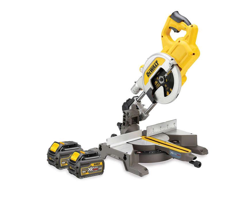 DeWALT DCS777T2-GB 54V XR FLEX VOLT 216mm Mitre Saw 2x 6ah Batts Price Comparisons | Compare The Build