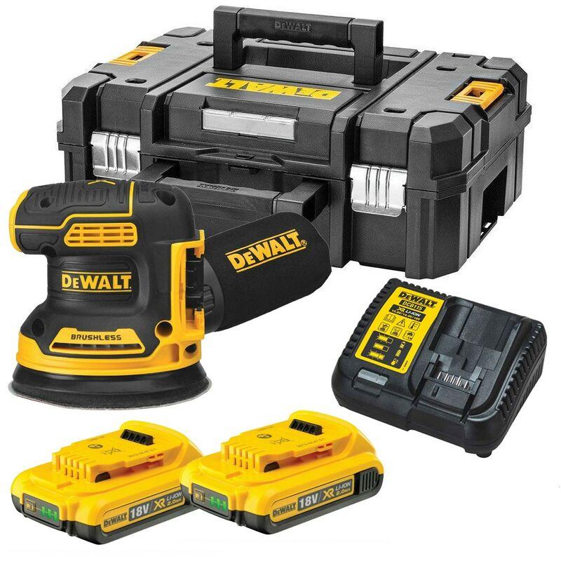 DeWALT DCW210D2 Brushless 18V 125mm Sander With 2x 2.0Ah Batteries Price Comparisons | Compare The Build