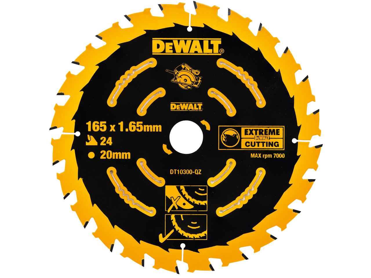 DeWALT DT10300-QZ 165mm 24T Extreme Framing Circular Saw Blade Price Comparisons | Compare The Build