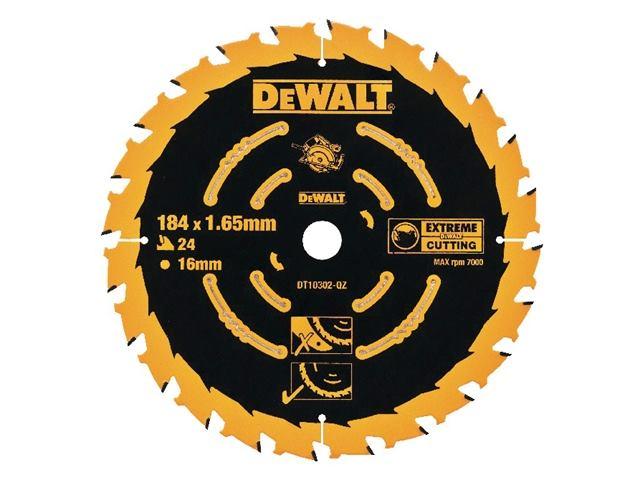 DeWALT DT10302-QZ 184mm 24T Extreme Framing Circular Saw Blade Price Comparisons | Compare The Build