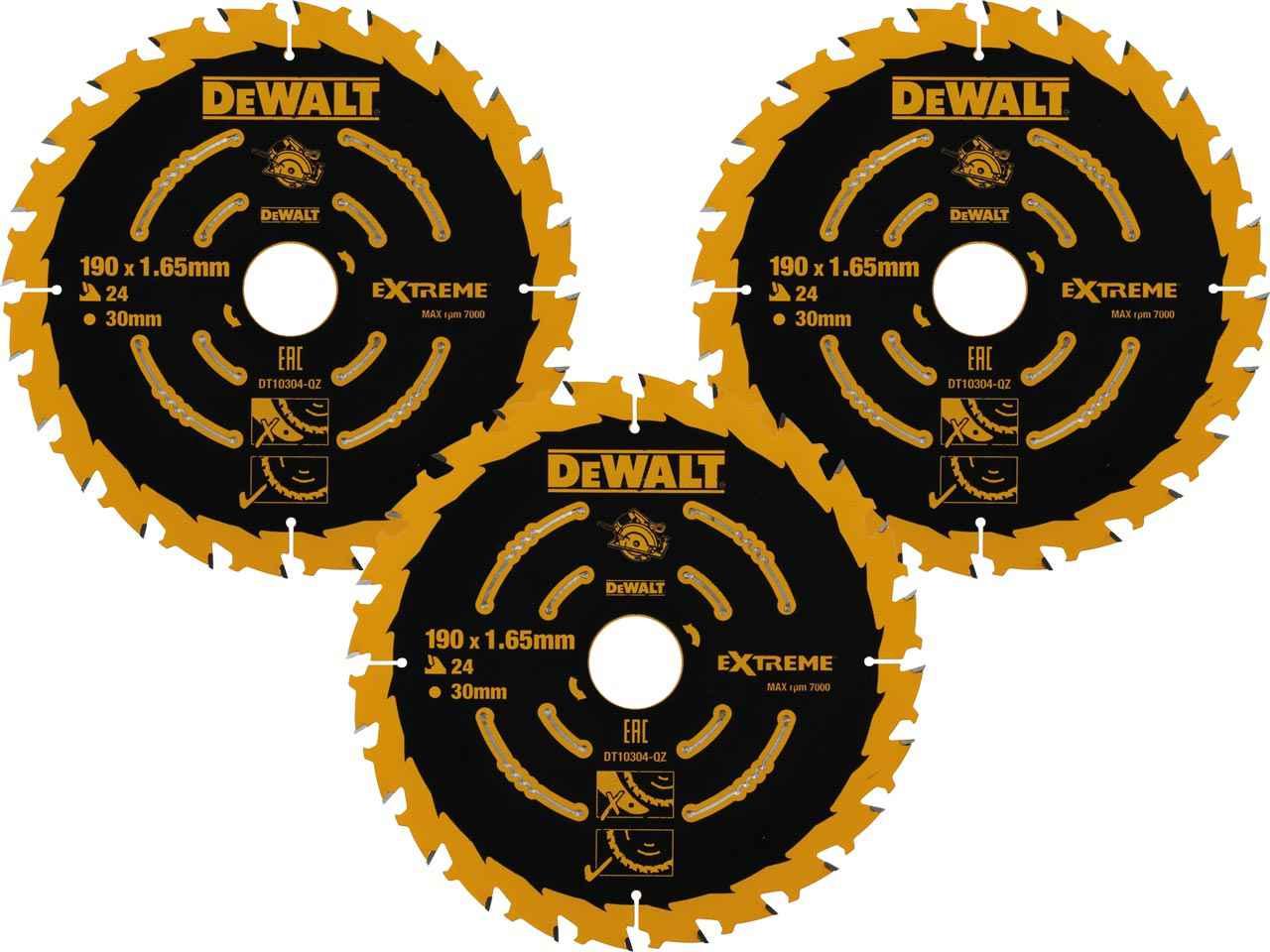 Dewalt 190mm 24T Extreme Framing Circular Saw Blade 3 Pack Price Comparisons | Compare The Build