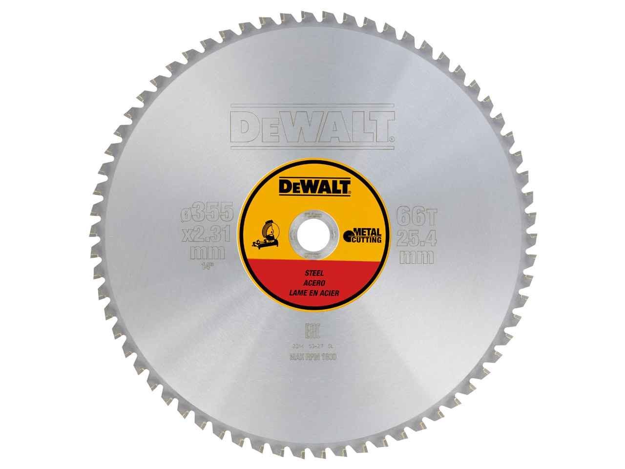 DeWALT DT1926-QZ 355mm x 25.4mm 66T Steel Stationary Price Comparisons | Compare The Build