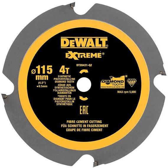 DeWALT DT20421-QZ 115mm 4T  9.5mm PCD Circ Saw Blade DCS571 Price Comparisons | Compare The Build