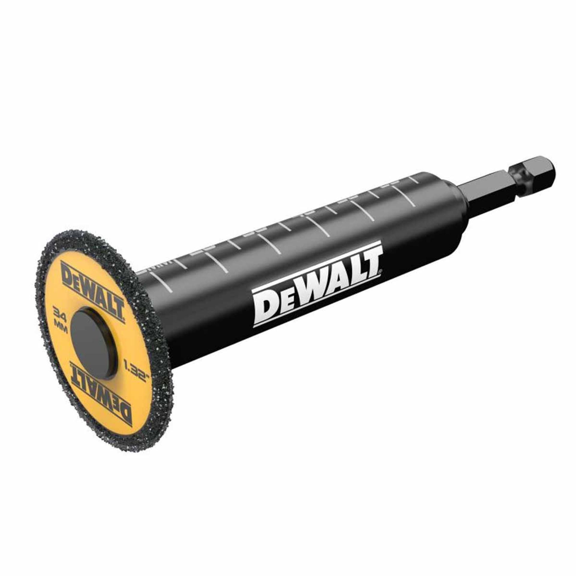 DeWALT DT20563-QZ Diamond Grit Internal PVC Pipe Cutter with 1/4 Hex Shank